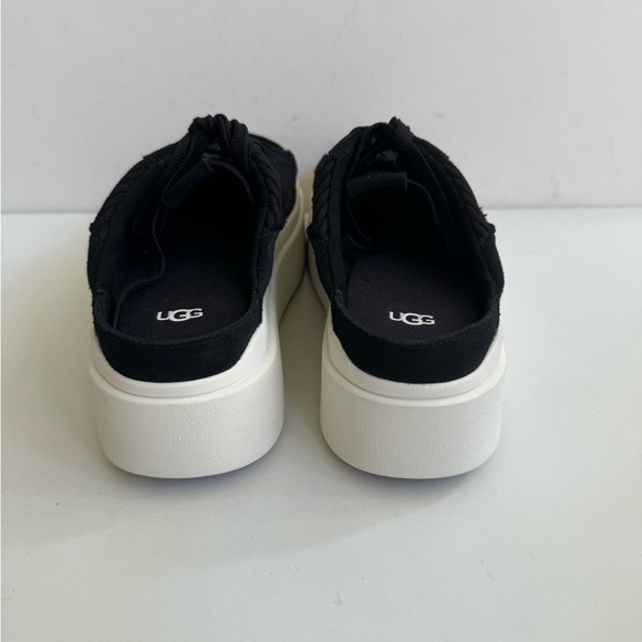 UGG EZ-DUZZIT MULE BLACK PLATFORM SNEAKER SHOES US 7 / EU 38 / UK 5 - Picture 4 of 6